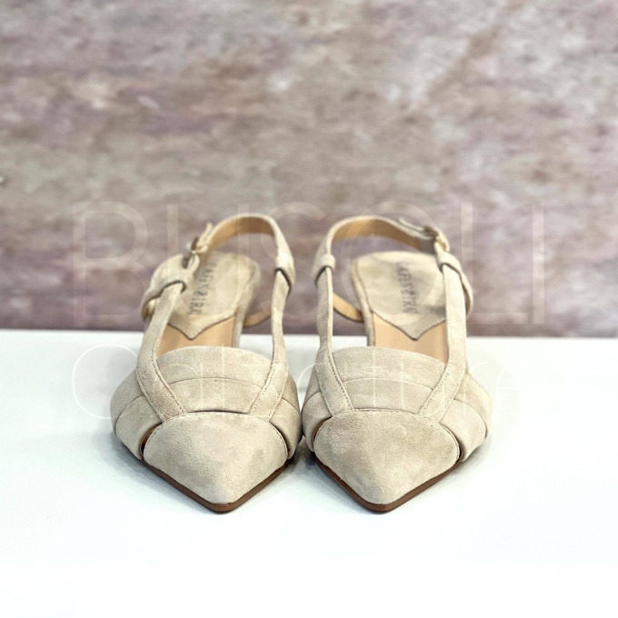 Slingback in Camoscio