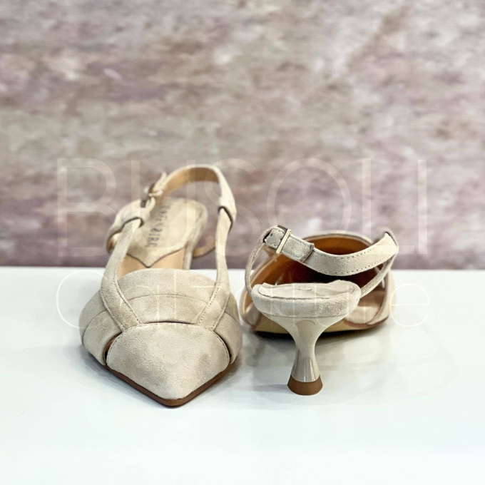 Slingback in Camoscio