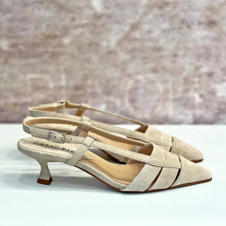 Slingback in Camoscio