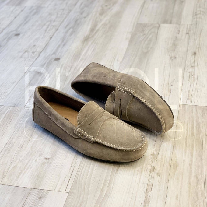 Mocassino in Camoscio con Morsetto