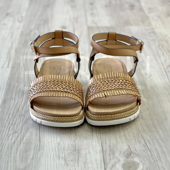 Sandalo in Pelle intrecciata