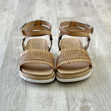 Sandalo in Pelle intrecciata