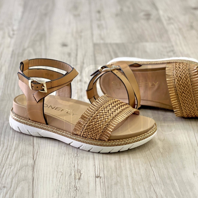 Sandalo in Pelle intrecciata