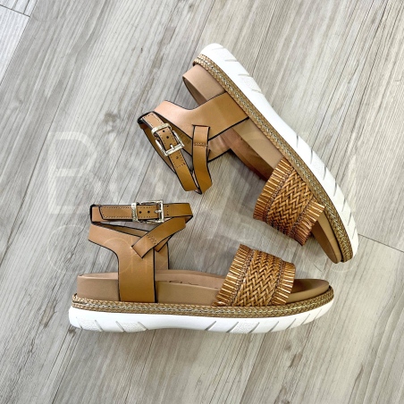 Sandalo in Pelle intrecciata