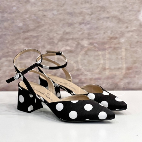 Slingback in Raso pois