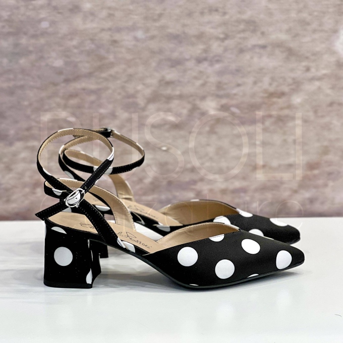 Slingback in Raso pois