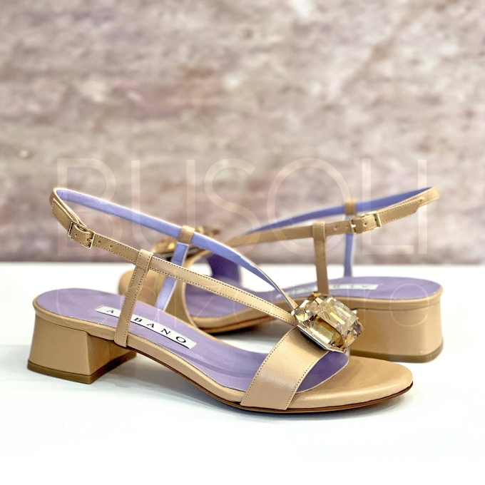 Sandalo in Pelle gioiello
