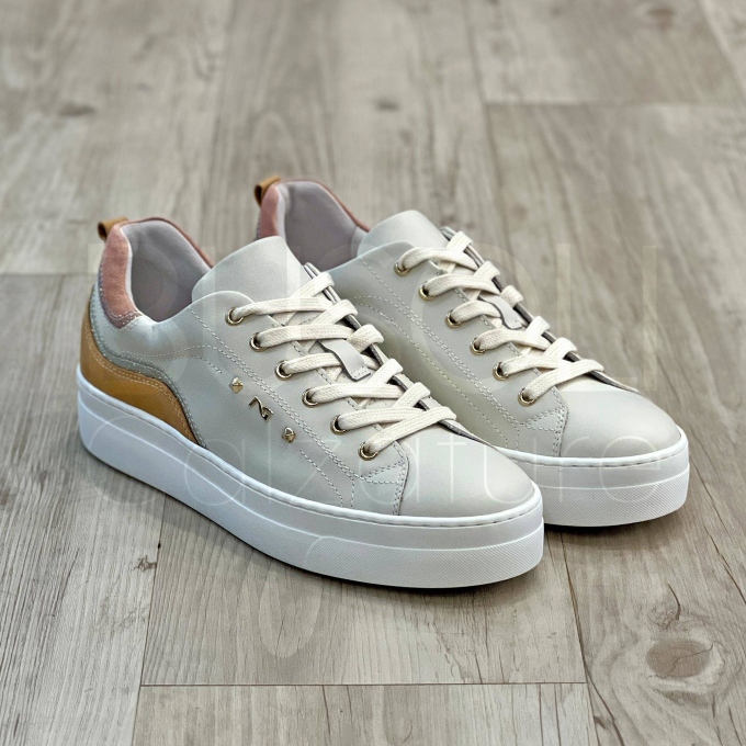 Sneaker microglitter in Pelle