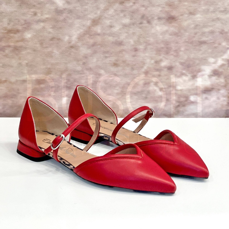 Ballerina cinturino in Pelle