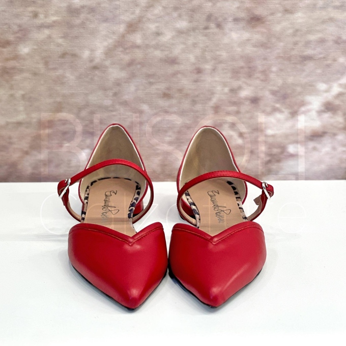 Ballerina cinturino in Pelle