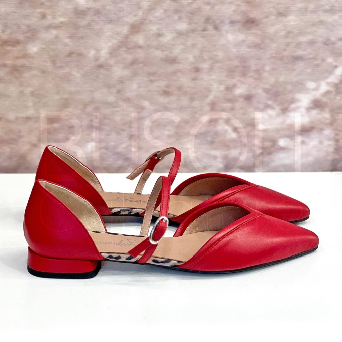 Ballerina cinturino in Pelle