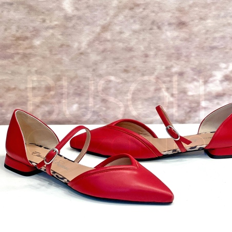Ballerina cinturino in Pelle