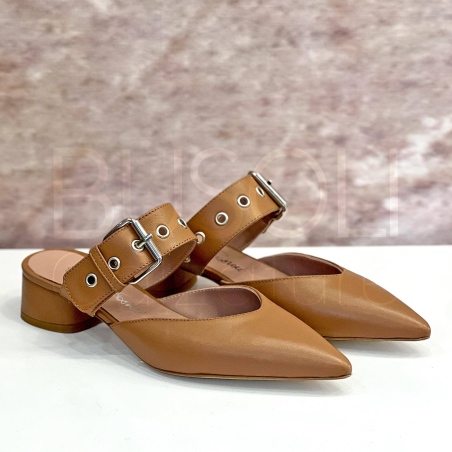 Slingback cinturino in Pelle