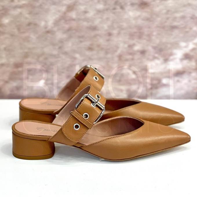 Slingback cinturino in Pelle