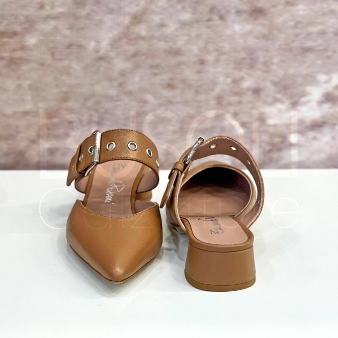 Slingback cinturino in Pelle