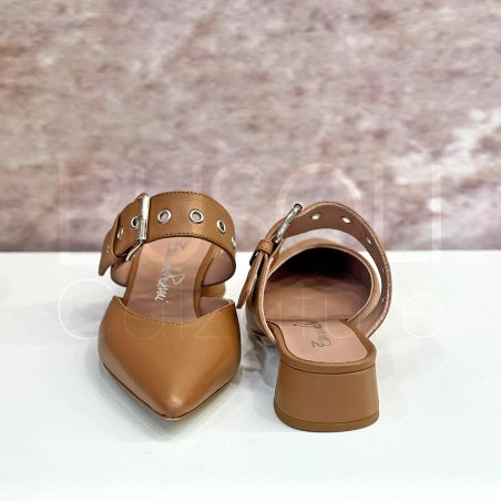 Slingback cinturino in Pelle