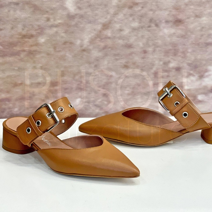 Slingback cinturino in Pelle