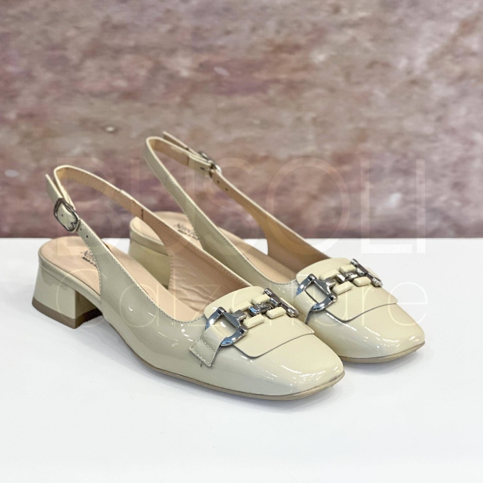 Slingback accessorio in Vernice