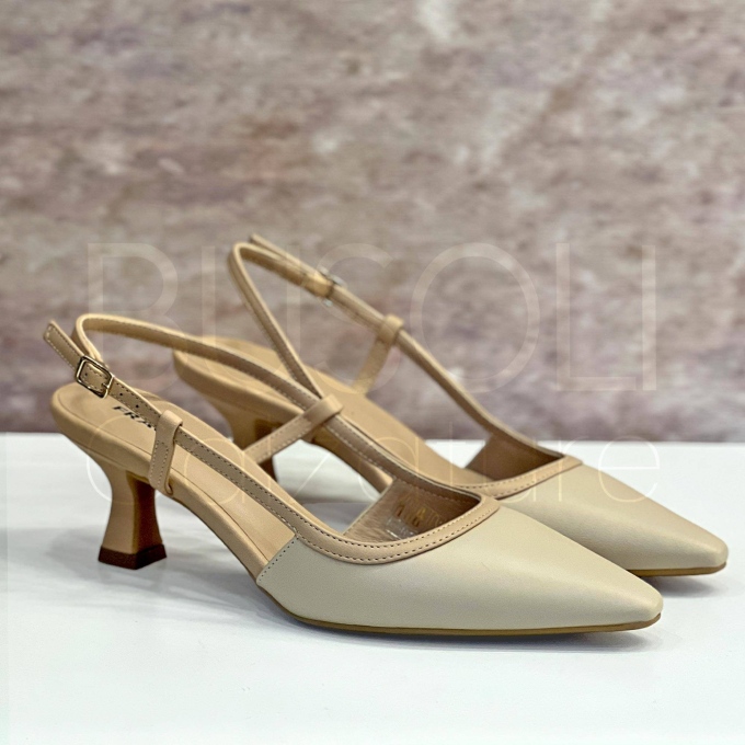 Slingback in Pelle