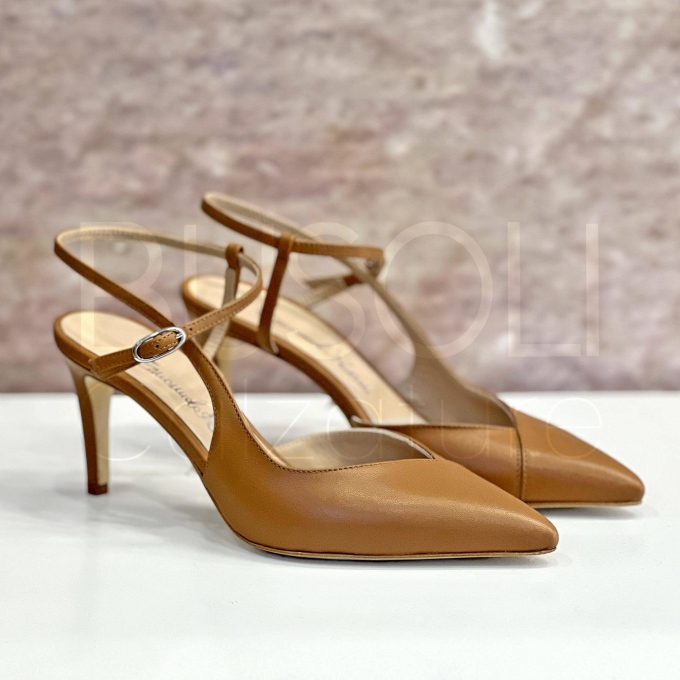 Slingback in Pelle incrocio