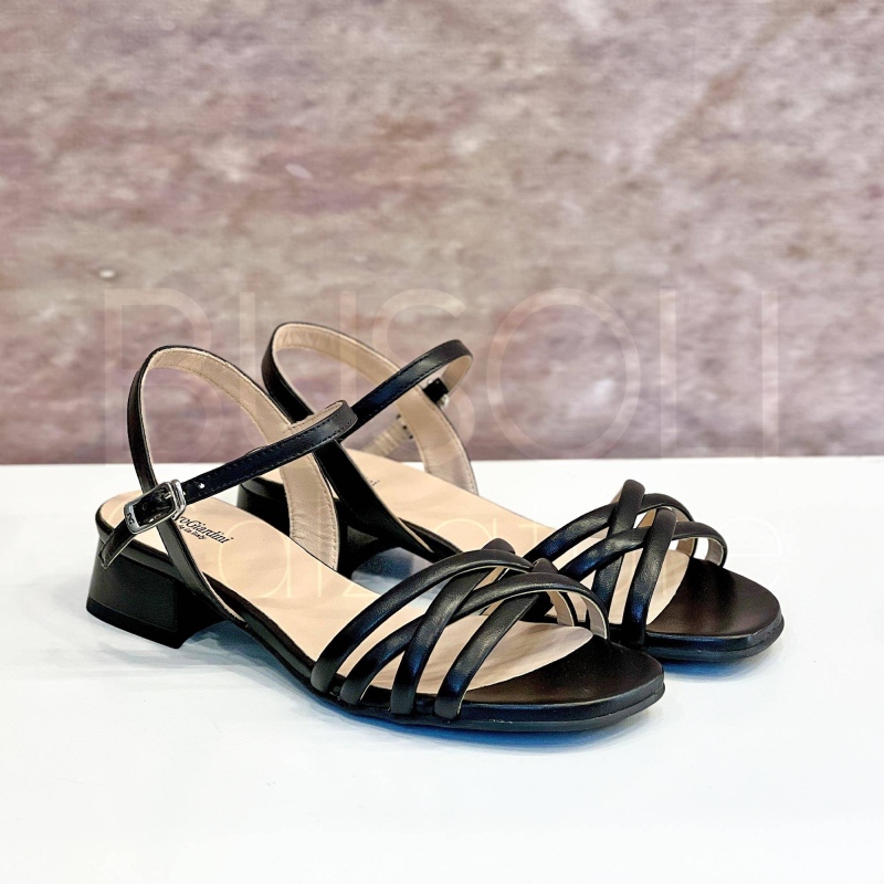 Sandalo fascette in Pelle