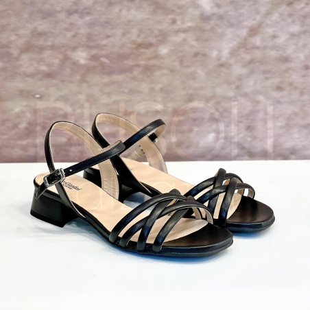 Sandalo fascette in Pelle