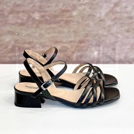 Sandalo fascette in Pelle