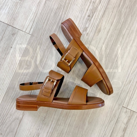 Sandalo fibbia in Pelle