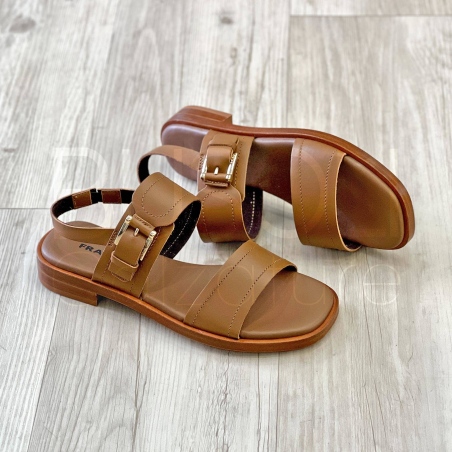 Sandalo fibbia in Pelle