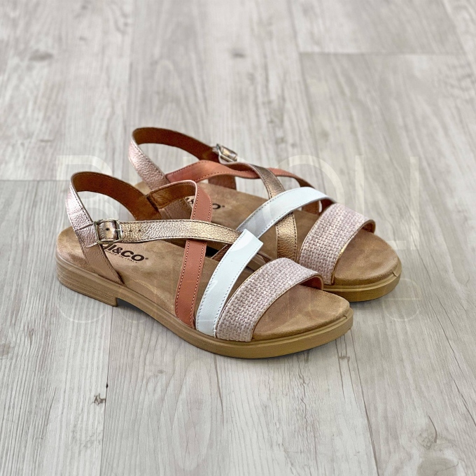 Sandalo basso in Pelle
