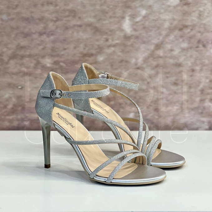 Sandalo in Pelle glitter