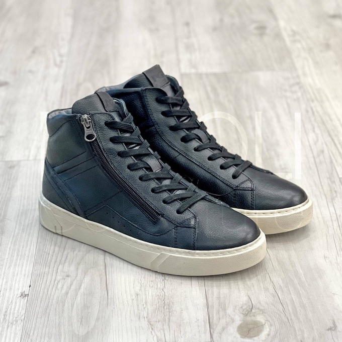 Sneaker in Pelle alta con zip