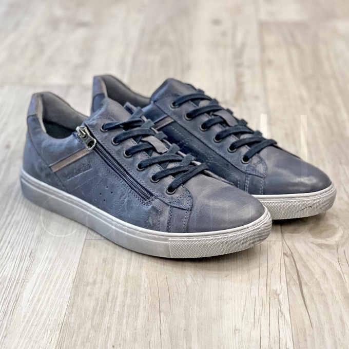 Sneaker bassa in Pelle con zip
