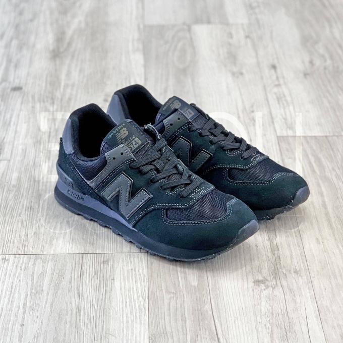 574 Suede Classic Black