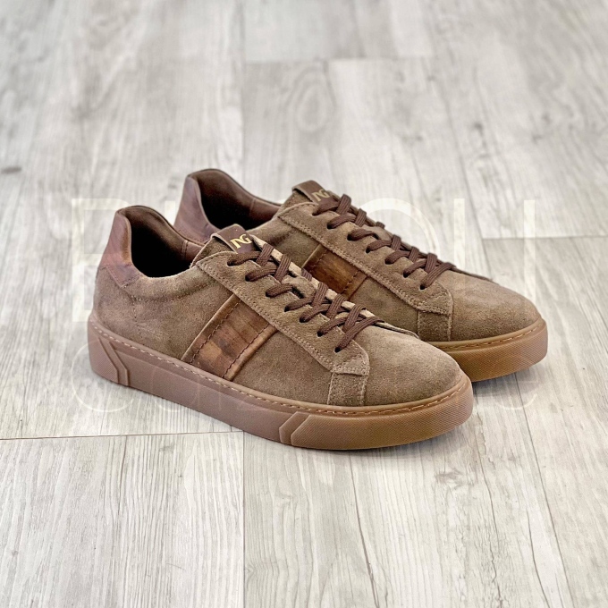 Sneaker Camoscio bassa