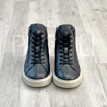 Sneaker in Pelle alta con zip
