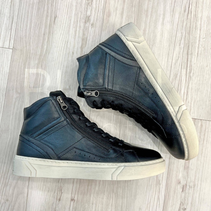 Sneaker in Pelle alta con zip