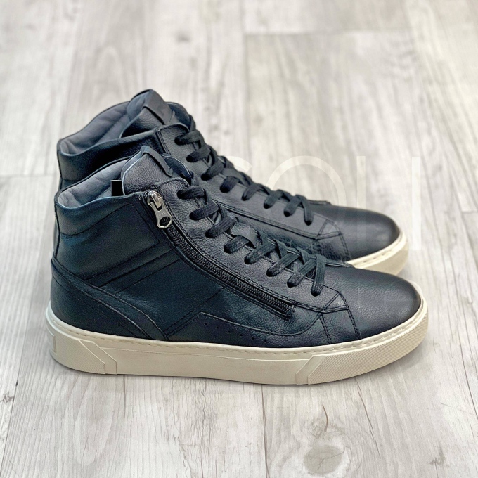 Sneaker in Pelle alta con zip