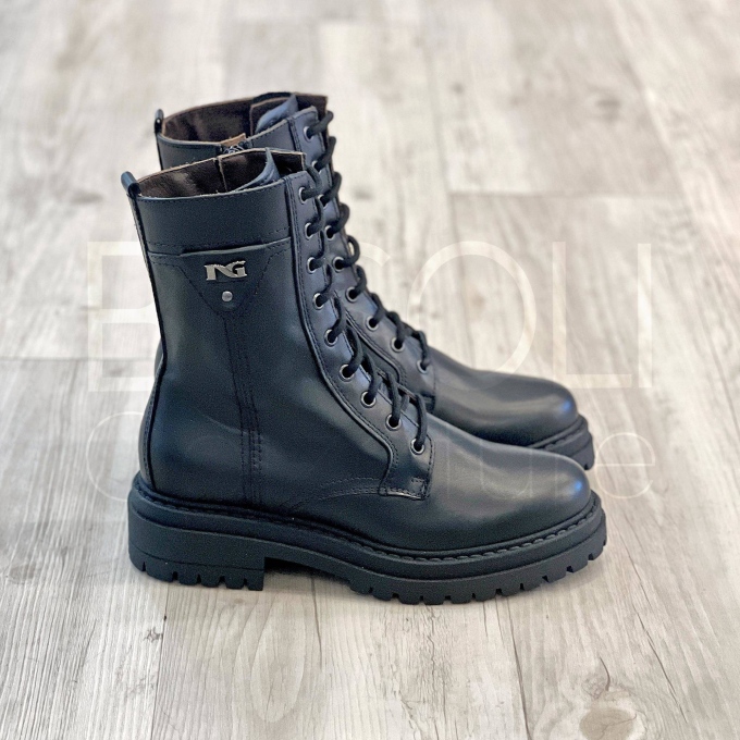Anfibio in Pelle con zip e fondo carro