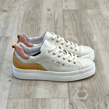 Sneaker microglitter in Pelle