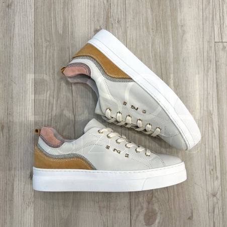 Sneaker microglitter in Pelle