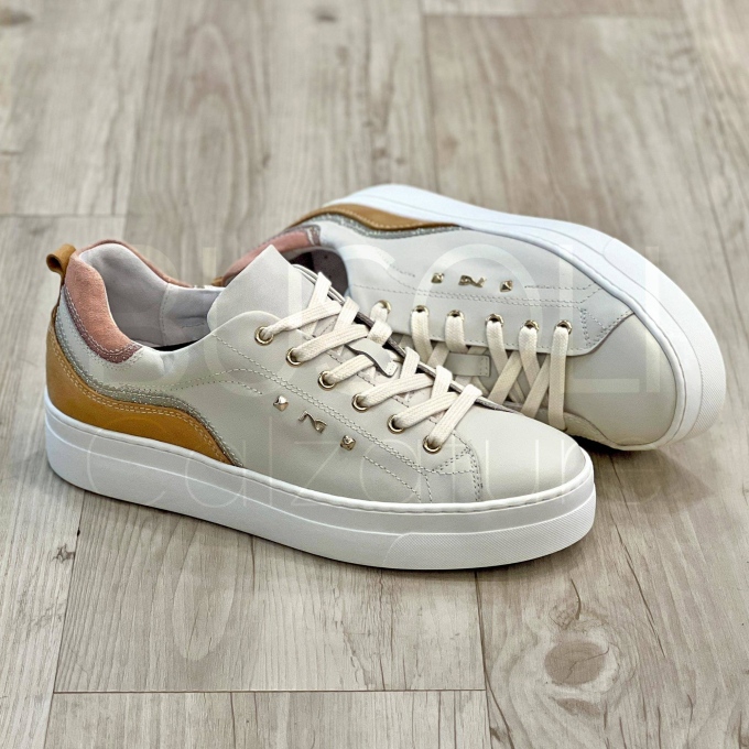 Sneaker microglitter in Pelle