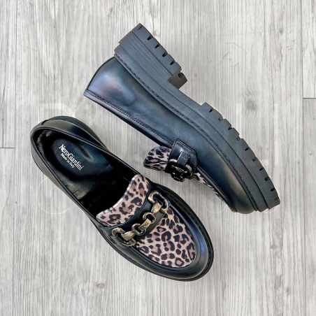 Mocassino in Pelle animalier