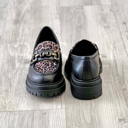 Mocassino in Pelle animalier