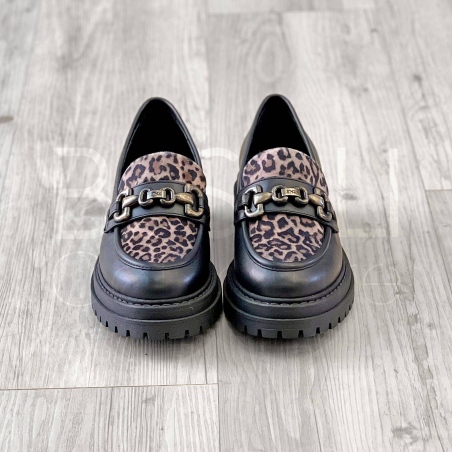 Mocassino in Pelle animalier