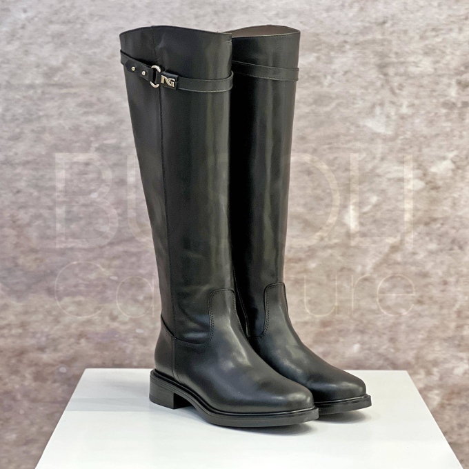 Stivale in Pelle basso con accessorio