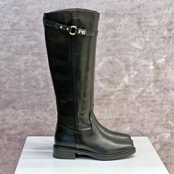 Stivale in Pelle basso con accessorio