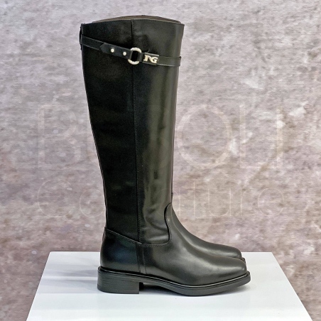 Stivale in Pelle basso con accessorio