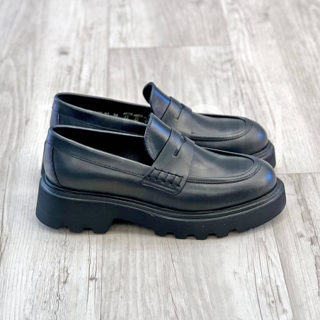Mocassino in Pelle con suola carro