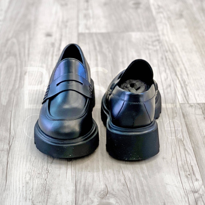 Mocassino in Pelle con suola carro